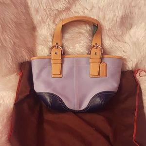 EUC Blue Coach purse